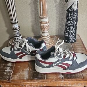 Reebok Kids Sneakers in Gray, White & Burgundy